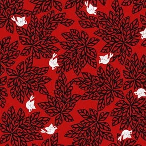 Love Dove Leaves - Blazing Skies