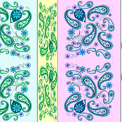 paisley stripes light