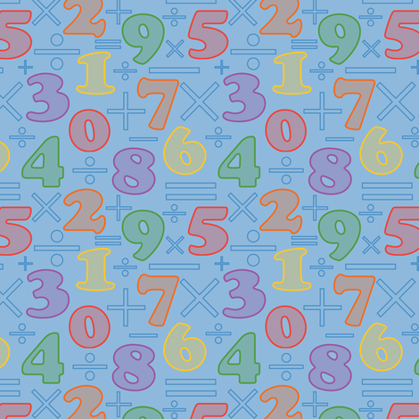 Number Fun fabric by designtrends on Spoonflower - custom fabric