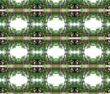 Giraffe Circles fabric by ravynscache on Spoonflower - custom fabric