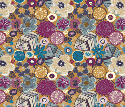 tea towel floral