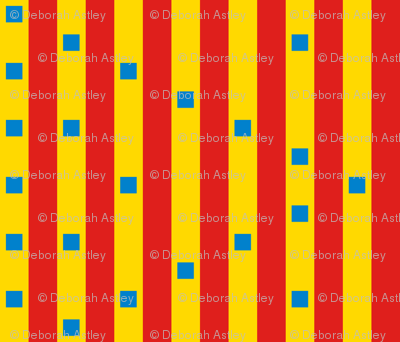 Dizzying Stripes and Squares (vertical)