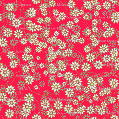 Meadow Floral Sprays in Rose
