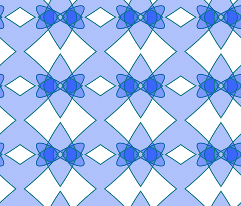 Blue Bowties fabric by south4winter on Spoonflower - custom fabric