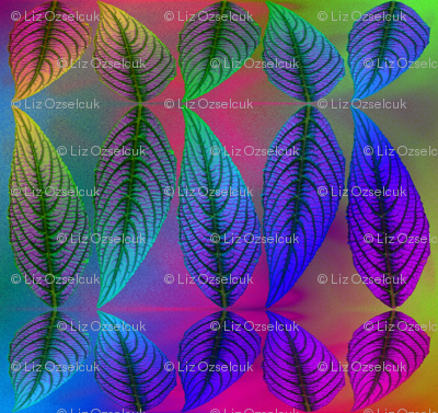 reflected leaves