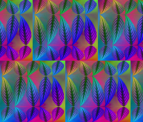reflected leaves fabric by y-knot_designs on Spoonflower - custom fabric