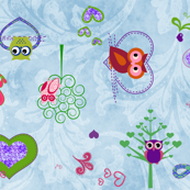 owl_family_fabric