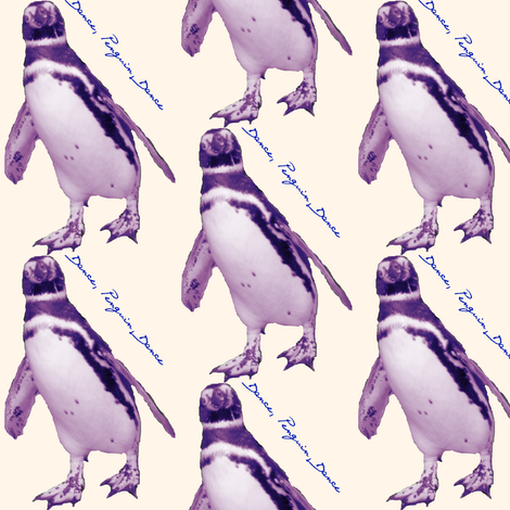 Dancing Penguin fabric by ravynscache on Spoonflower - custom fabric