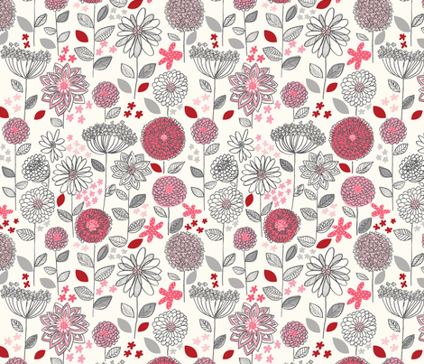 flowers_a_fantasy fabric by stacyiesthsu on Spoonflower - custom fabric