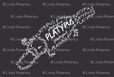 Platypus Calligram