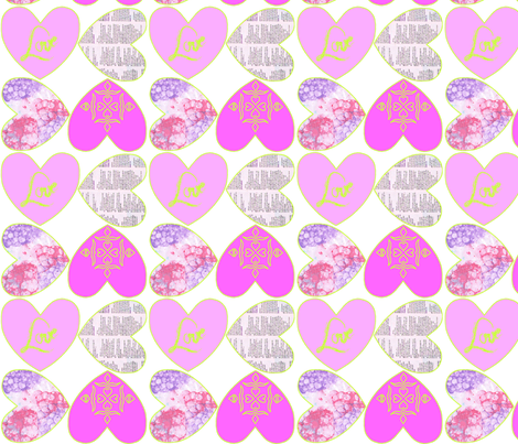 patroon_pink_groen fabric by rcmj on Spoonflower - custom fabric
