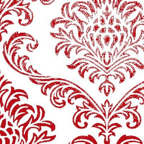 Timeless brocade/ bleached Red