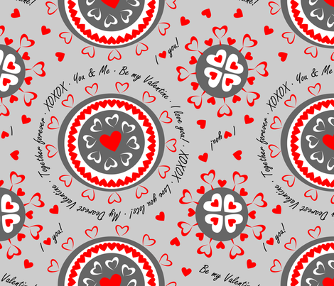 BeMyValentine fabric by terrih on Spoonflower - custom fabric