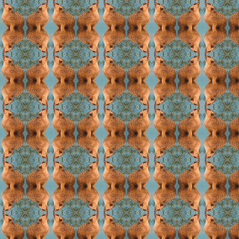 Meerkat Geometric fabric by ravynscache on Spoonflower - custom fabric