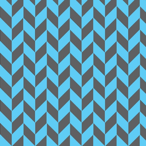 Gray-Teal Herringbone