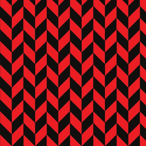 Black-Red Herringbone