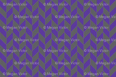 Purple-Gray Herringbone
