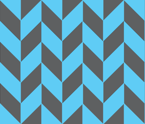 Large Gray-Teal Herringbone fabric by megankaydesign on Spoonflower - custom fabric
