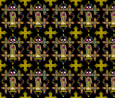 Ethiopian Christ fabric by pkfridley on Spoonflower - custom fabric