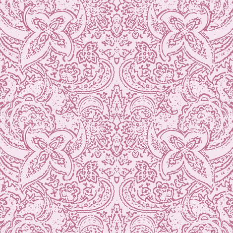 Paisley in Orchid Pink fabric by delsie on Spoonflower - custom fabric