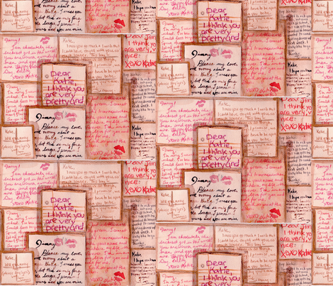 Love Letters fabric by amedward on Spoonflower - custom fabric