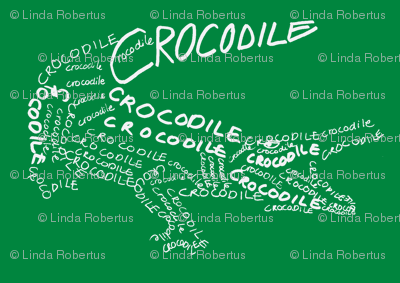 Crocodile Calligram