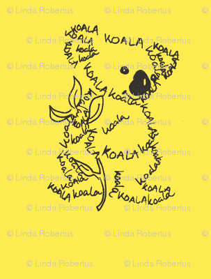 Koala Calligram