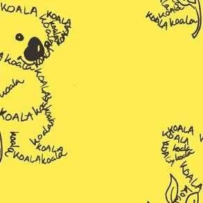 Koala Calligram