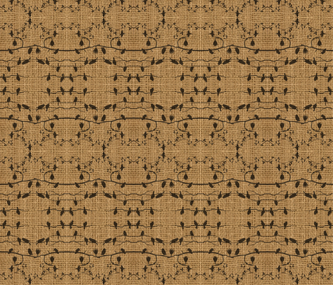 birds on burlap fabric by krs_expressions on Spoonflower - custom fabric