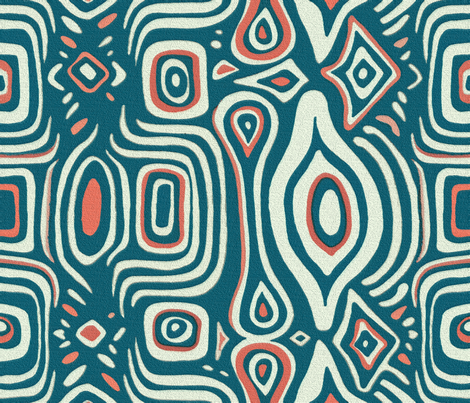 Michelle Blue fabric by chicca_besso on Spoonflower - custom fabric