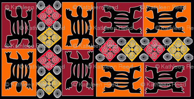 African geometrics fabric