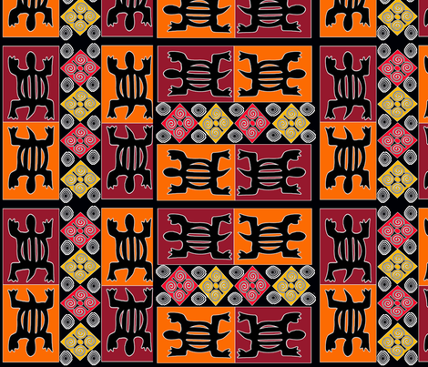 African geometrics fabric fabric by dogdaze_ on Spoonflower - custom fabric