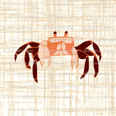 Tiny Crabs - linen
