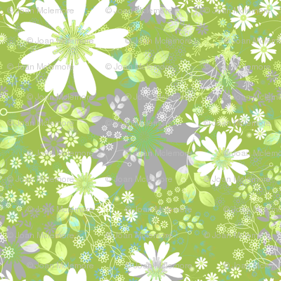 Cosmos Meadow in green
