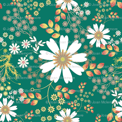 Cosmos Meadow on emerald