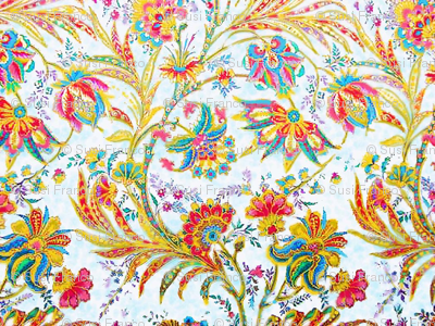 Jacobean Floral Bright by Susi Franco