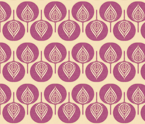tree_hearts_purple_small fabric by holli_zollinger on Spoonflower - custom fabric