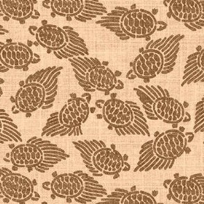 turtles - pink/brown
