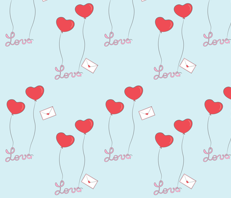 Love_letters fabric by maziza on Spoonflower - custom fabric
