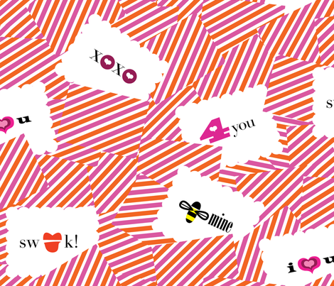 Love Notes fabric by gracemellow on Spoonflower - custom fabric