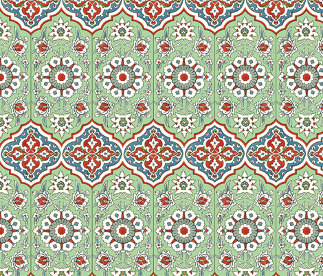 Persian wall decor fabric by unseen_gallery_fabrics on Spoonflower - custom fabric
