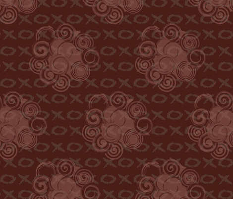 blowing kisses fabric by abv on Spoonflower - custom fabric