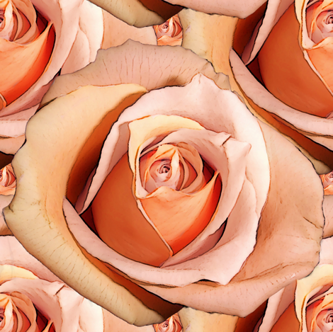 Romantic Roses ~Bright ~ Small fabric by peacoquettedesigns on Spoonflower - custom fabric