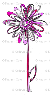 Pink LOVE flowers