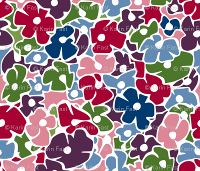 coloured flowers