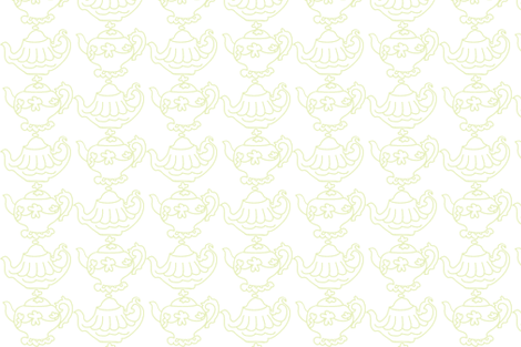 Teapots (Lt. Lime & white)