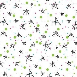 Stars and Galaxies, Big Star Doodles and Dots