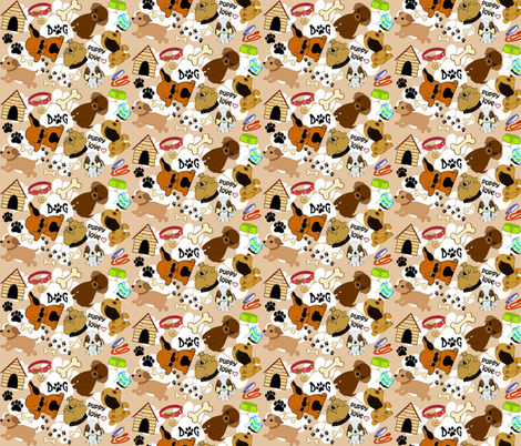 puppy dogs fabric by krs_expressions on Spoonflower - custom fabric