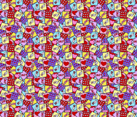 Stamp Patchwork fabric by mbsterling on Spoonflower - custom fabric