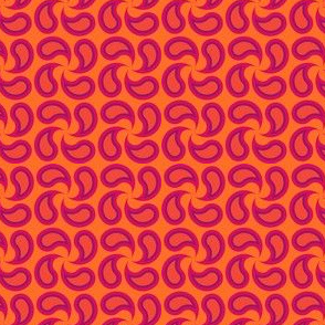 Not Quite Paisley Orange